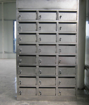 24门不锈钢信报箱,不锈钢信报柜,304不锈钢信报箱