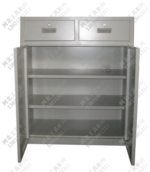 工具柜销售厂家21 双斗两门工具柜价格,两屉双门工具橱价格,定做两门两屉工具柜多少钱