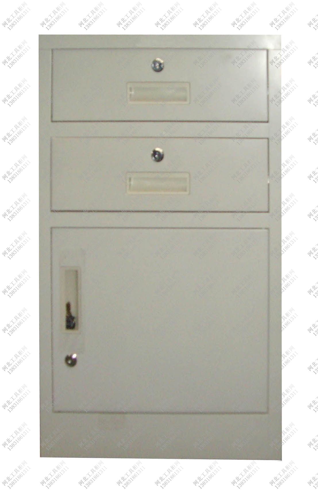 二屉单门工具柜价格,两个抽屉一个门的钢制工具柜价格,定做抽屉+单门的柜子价格