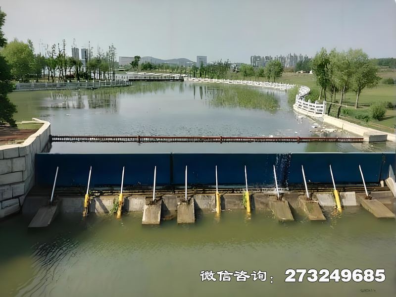 白山城市景观瀑布坝