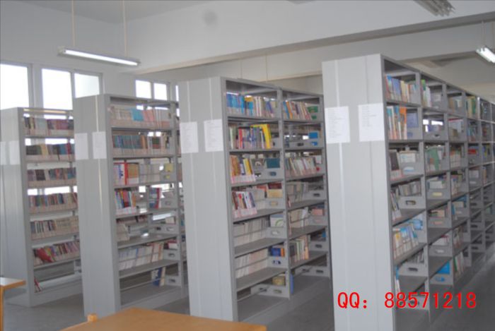 七层图书架,七层阅览书架,七层钢制组合书架,七层双面书架