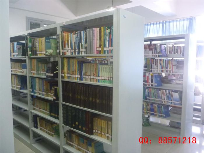 图书资料室书架,资料室图书架,图书室书架,阅览室书架,钢制图书架,铁皮图书架,钢制学校图书架定做
