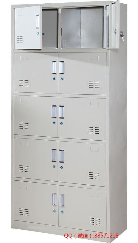 工具柜销售厂家211 十格有门工具橱,铁质十门柜,十门工器具柜