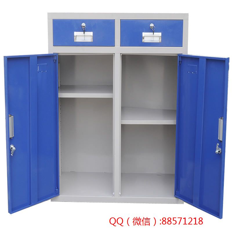 工具柜销售厂家25 两人用工具柜,两门置物工具柜,双门双屉工具橱