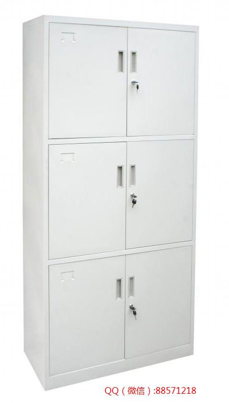工具柜销售厂家153 六开门工具柜,三层六门储物柜,整体三节工具柜