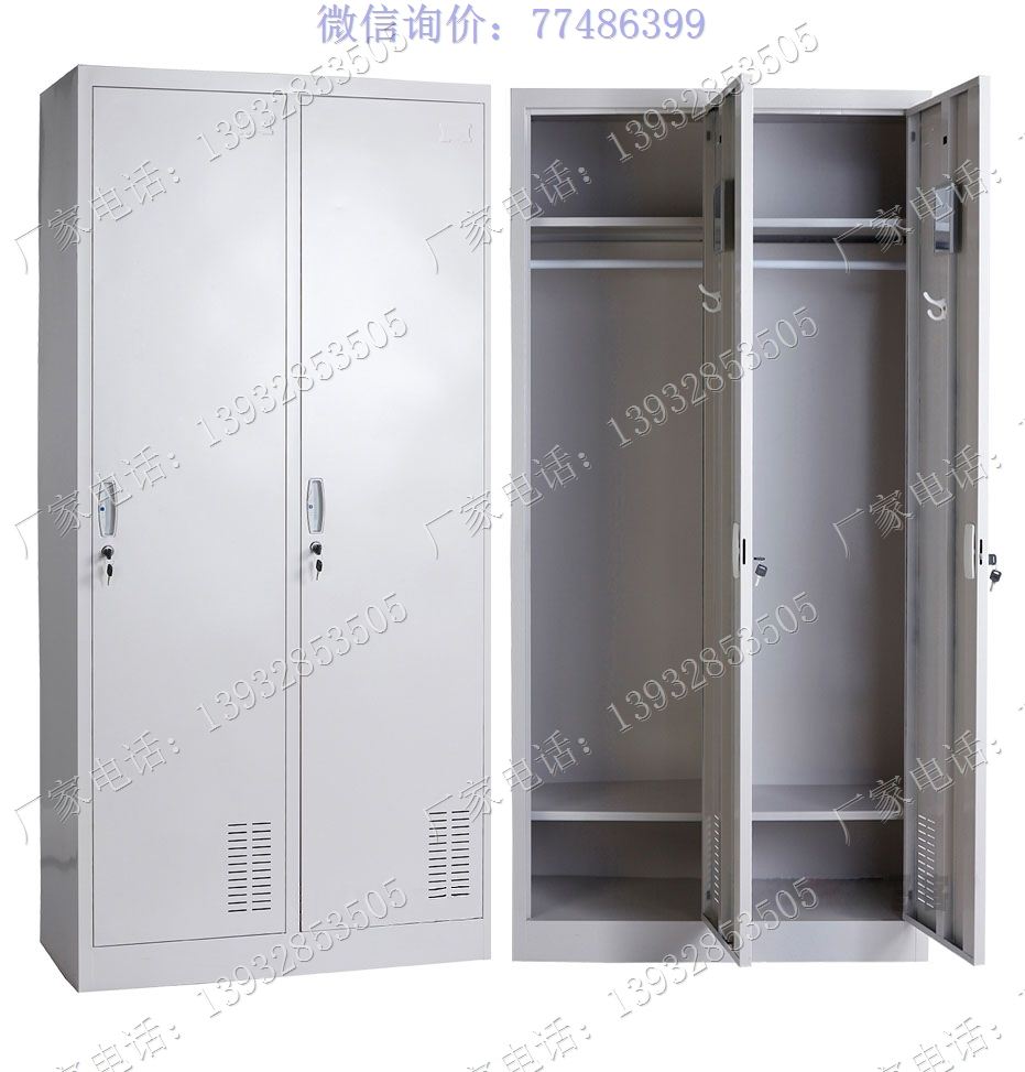 二门办公更衣柜,两门钢制衣柜,两门换衣柜,两门更衣箱,二门钢制衣橱
